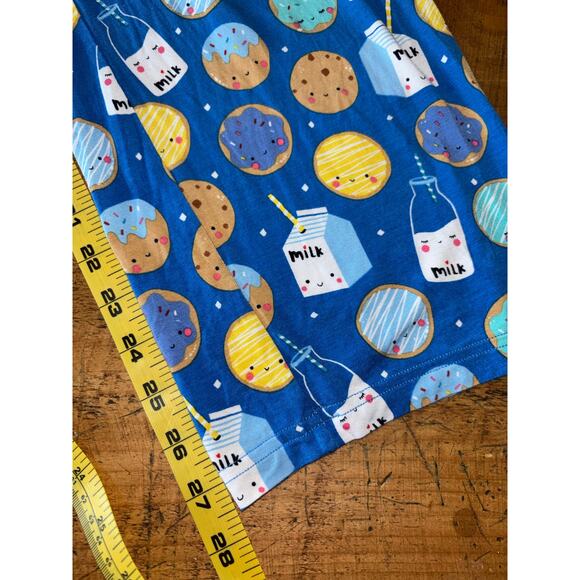 Little Sleepies 2 Piece Blue Cookies & Milk Lunaluxe Bamboo Pajamas Size Large - Picture 4 of 9